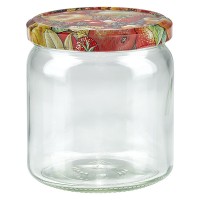 408ml Rundglas + BasicSeal Deckel Obst-Dekor UNiTWiST 408ml Rundglas + BasicSeal Deckel Obst-Dekor UNiTWiST