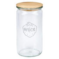 WECK-Zylinderglas 340ml mit Holzdeckel WECK-Zylinderglas 340ml mit Holzdeckel