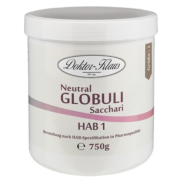 750g Neutral Globuli HAB1 aus 100% reiner Saccharose