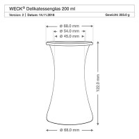Vorschau: 200ml Delikatessengl. WECK RR60 m. Holzkugel Buche Vorschau: 200ml Delikatessengl. WECK RR60 m. Holzkugel Buche