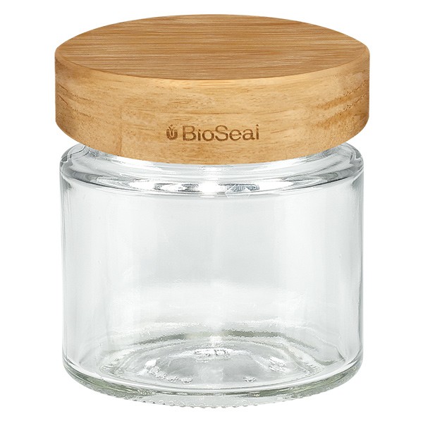 135ml Rundglas + BioSeal 2-in-1 Holzdeckel UNiTWIST