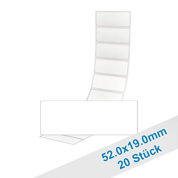 20er Pack Etiketten 52.0x19.0mm zum Beschriften