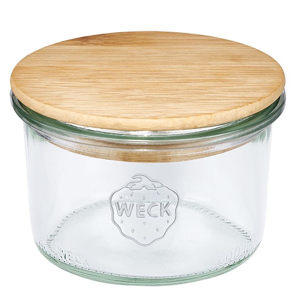 WECK-Sturzglas 200ml mit Holzdeckel