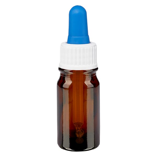AOZITA 4 X 10 Ml Glasfläschchen Mit Pipette – Bernsteinfarben, Inkl. Edelstahl-Trichter & Etiketten Für ätherische Öle