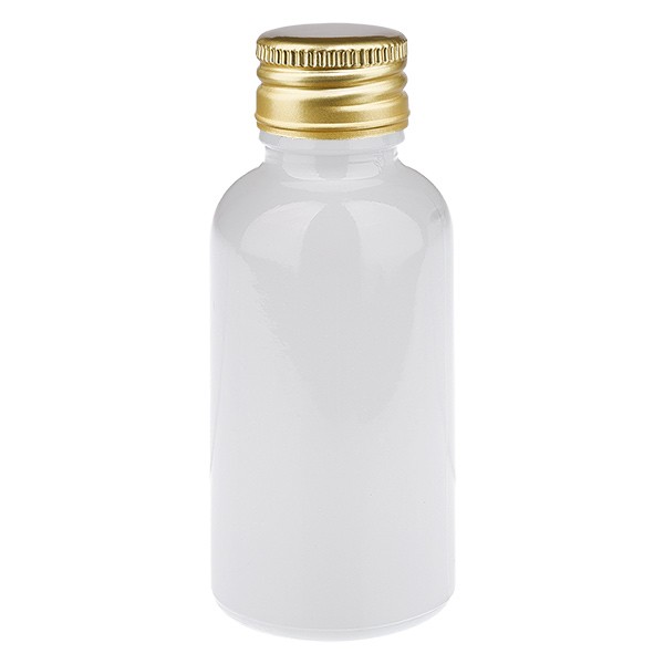 30ml Flasche 11mm SV Alu-Gold STD WhiteL. UT18/30