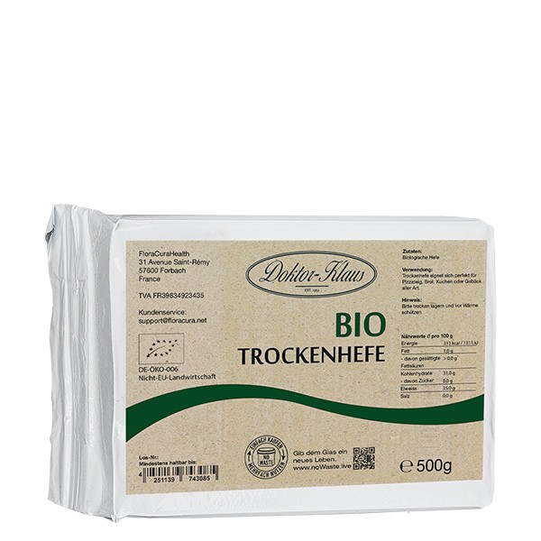 500g Bio Trockenhefe Doktor-Klaus Grosspackung