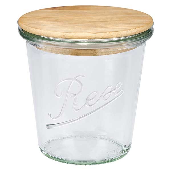 Edition REX 290ml Sturzglas mit Holzdeckel