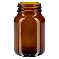 Weithalsflasche 250ml Braunglas mit DIN 55 Mündung ohne Verschluß Weithalsflasche 250ml Braunglas mit DIN 55 Mündung ohne Verschluß