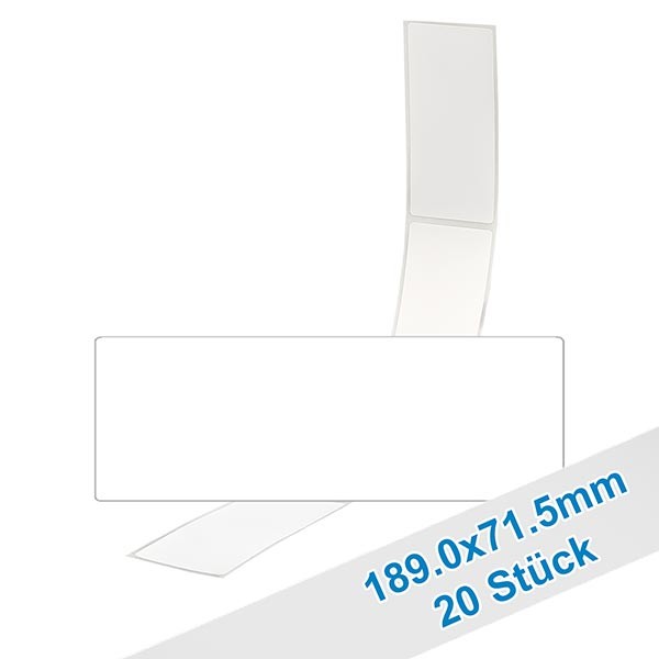 20er Pack Etiketten 71.5x189.0mm zum Beschriften