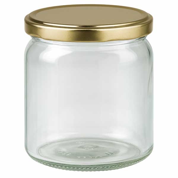 408ml Rundglas mit BasicSeal Deckel gold UNiTWIST