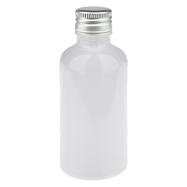 50ml Flasche 11mm SV Alu-Silb. STD WhiteL. UT18/50